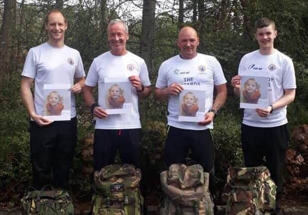 From left, Dave Morton, Jimmy Mcintyre, James Stewart and Mark Buchan