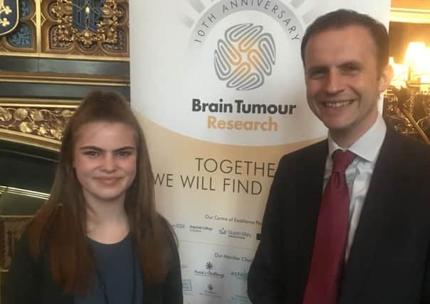 Maisie and MP Stephen Gethins.