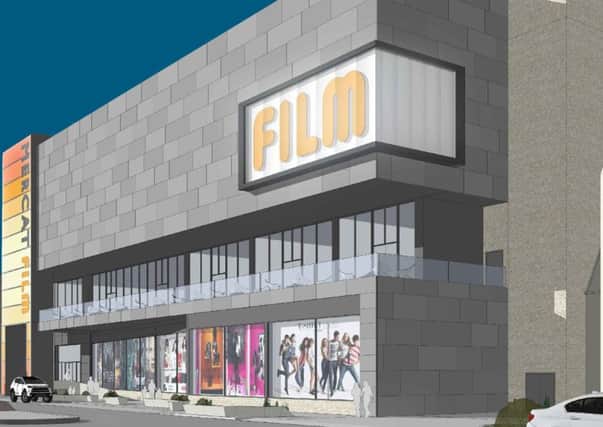 Kirkcaldy cinema plans - artist's impression of how a cinema would look at the promenade - site of the old Kirkcaldy Swimming Pool. Picture taken from a Savil's brochure in September 2018.
Prom esplanade Mercat La Salle lasalle regeneration waterfront