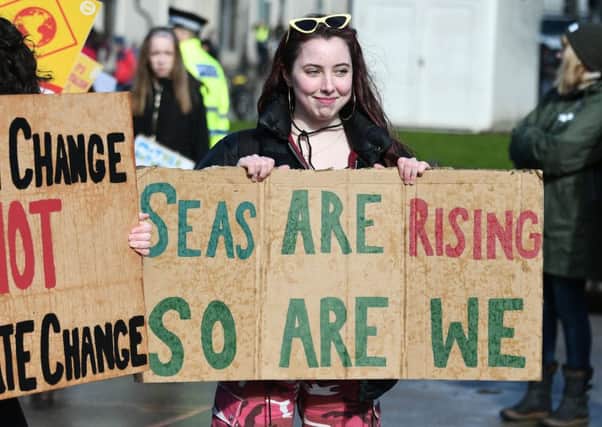 Climate change protests in Glasgow inspired by Greta Thunberg (Pic: John Devlin)