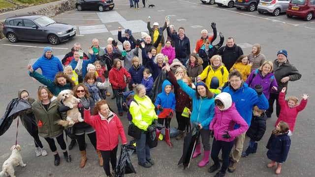 Great turnout for beach clean