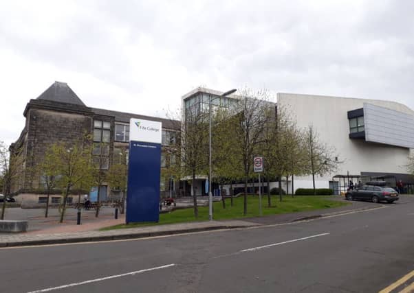 David Drynan used the computer at Fife College's St Brycedale campus