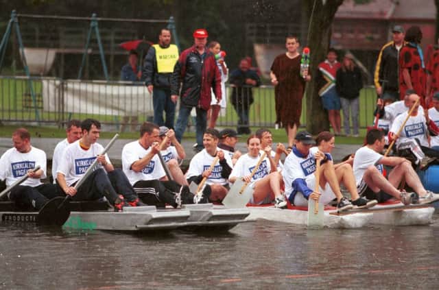 Kirkcaldy raft race 2000 - part of Kirkcaldy Pageant.