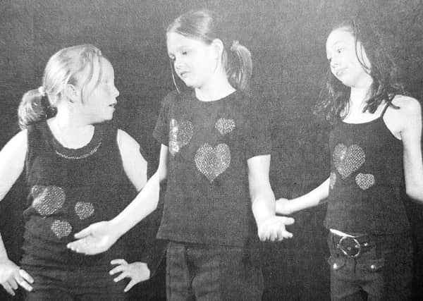 Pupils from Burntisland Primary School at the Fife Drama Festival in 2005