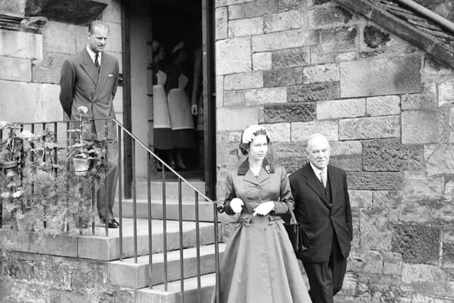 Queen Elizabeth and Prince Philip, Duke of Edinburgh.