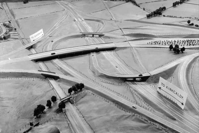 This model shows how it was all planned out before the Forth Road Bridge opened in 1964