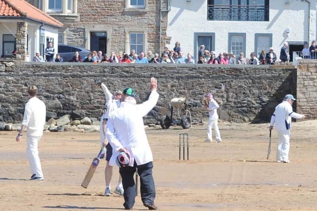 The Ship Inn play their matches on the beach in front of the pub. Pic by George McLuskie.