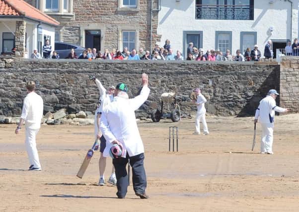 The Ship Inn play their matches on the beach in front of the pub. Pic by George McLuskie.