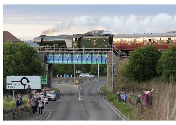 The Flying Scotsman will be travelling through Fife once again this Sunday. Pic: George Mcluskie.