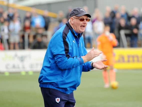 Raith Rovers manager John McGlynn guided his team to a 3-2 aggregate play-off semi-final win over Forfar Athletic. Pic: Fife Photo Agency