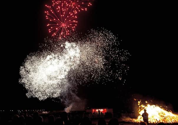 The bonfire and fireworks event attracts thousands to Burntisland