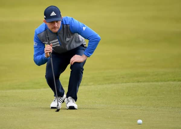 Connor Syme in action during the second round of the Betfred British Masters. (Photo by Ross Kinnaird/Getty Images)