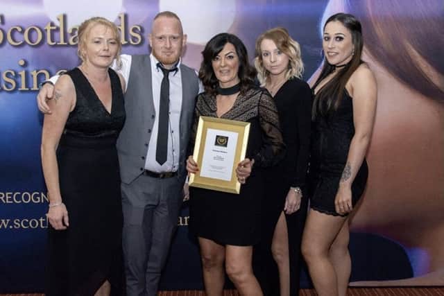 Elaine and her staff picked up the award at a ceremony held in the Marriott in Glasgow.