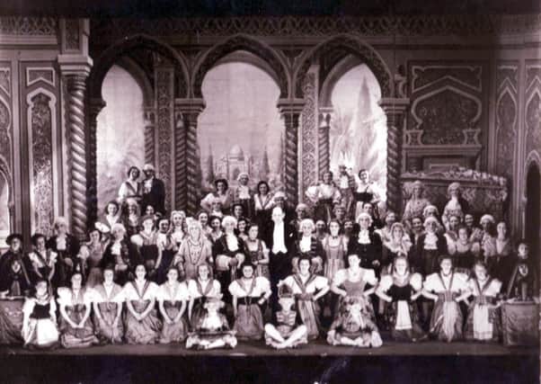 KGASS's company in costume at the Adam Smith Halls for 'The Gondoliers' in 1950.