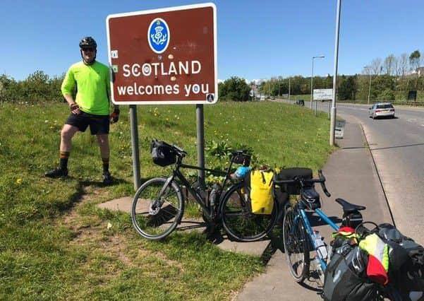 Jamie Fraser pictured during the fundraising cycle.