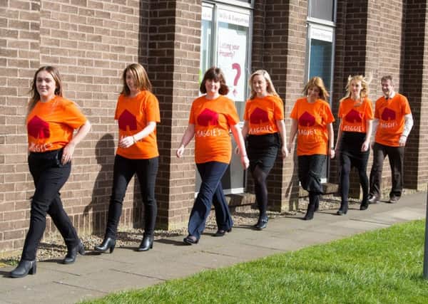 Some of the participants who have signed up for this year's Maggie's Fife Twilight Walk: Katie Wilson, Carrie Cairns, Roz Brown, Lindsey Brown, Elaine Mathers, Lisa Martin and Iain Haywood.