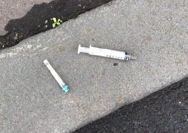 Syringes found on Links Street