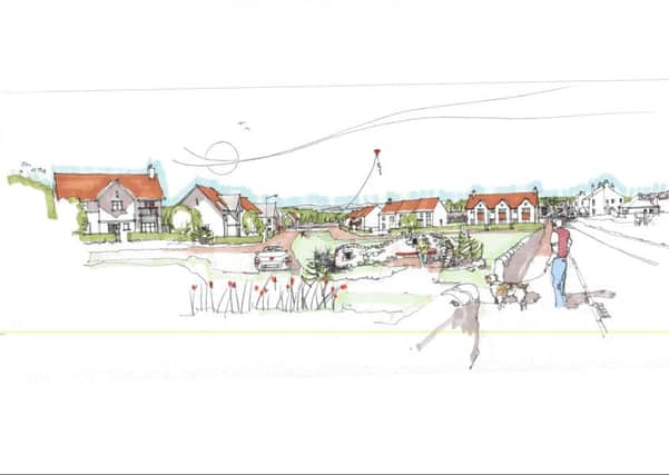Artist impression of Cala Homes development for 85 houses at land off Main St Aberdour