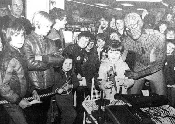 Spiderman meets his young fans in Kirkcaldy