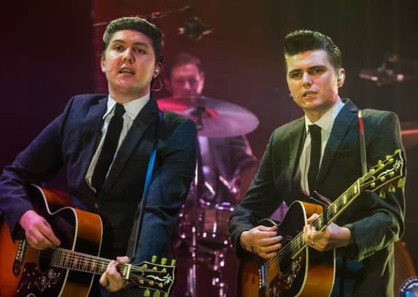 The Wilson Brothers star in Walk Right Back which chronicles the lives of the Everly Brothers. Pic: Pembrokeshire Photography.