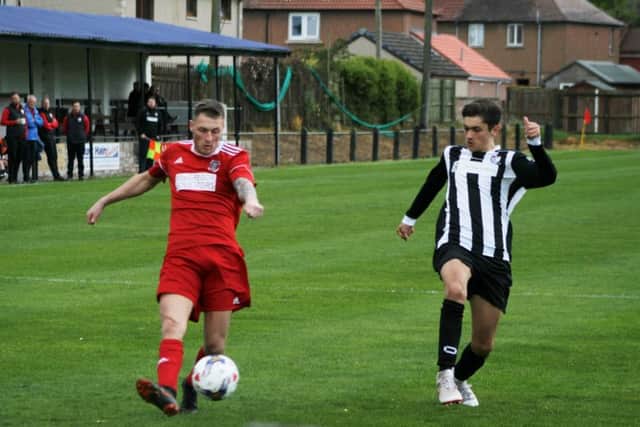 Newburgh swatted aside Kirkcaldy YM 5-1 in this fixture. Pic by Graham Strachan.
