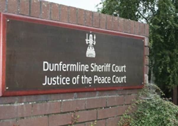 Jordan Bruce appeared at Dunfermline Sheriff Court