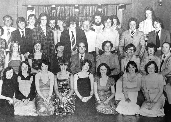 The Kirkcaldy College of Technology's catering department dance in 1977.