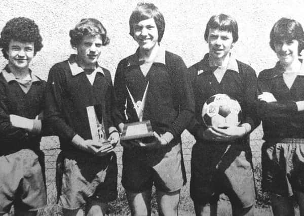 Kirkcaldy YMCA's Championship winning team in 1976.