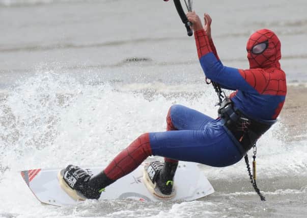 Clinton Gaw is inviting people to take part in an extreme fancy dress kite surfing event to raise money for his partner's treatment.  Pic: George McLuskie.