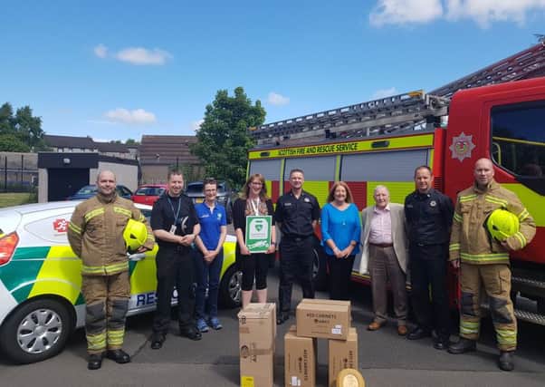 Scottish Fire and Rescue Service (SFRS) crews teamed-up with East Neuk Responders, Police Scotland, Glenrothes High School and Glenrothes Neighbourhood Safety Group to make the machines available at Cluny Clays, CISWO and the Polish club in Kirkcaldy.