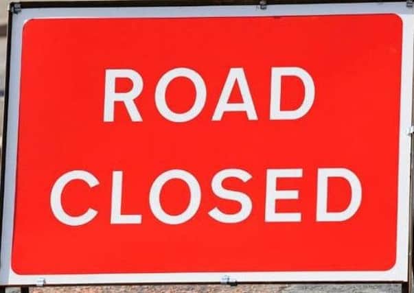 The A92 will see closures over four days.