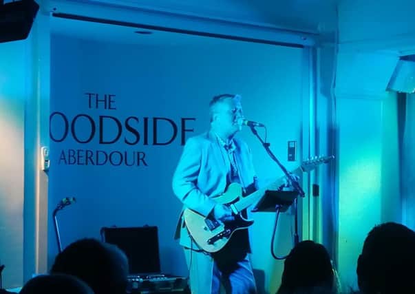 Glenn Tilbrook on stage at the Woodside Hotel, Aberdour (Pic: Fife Free Press)r