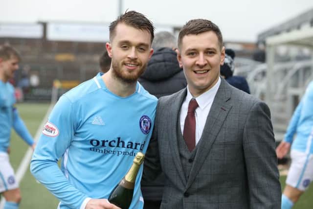 Brad Spencer (left) has joined Raith Rovers from Forfar