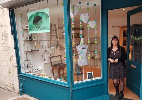 Suzie Provan at her new shop Little Emporium in the Olympia Arcade in Kirkcaldy.