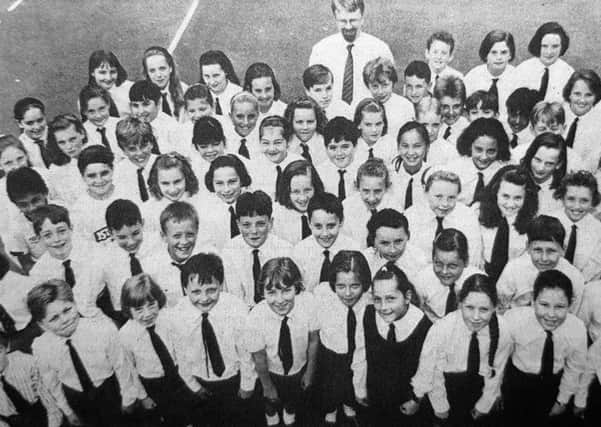 Burntisland Primary School's choir in 1990