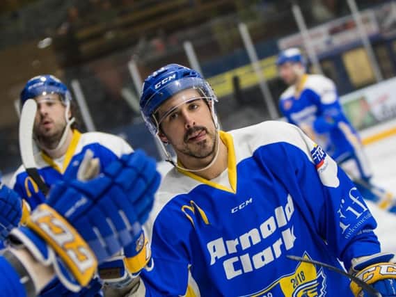 Mike Cazzola returns to Fife Flyers for a second season. Pic: Fife Flyers/Derek Young