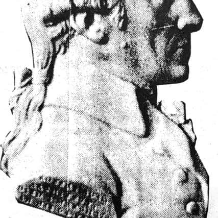 A bust of Kirkcaldy-born architect, Robert Adam