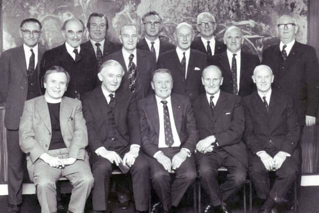 Official dignitaries at opening of the club in 1971
