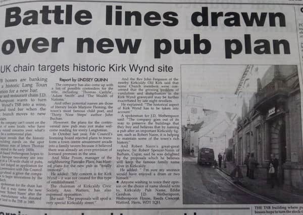 Wetherspooons bid to open new pub in Kirkcaldy - Fife Free Press 1999