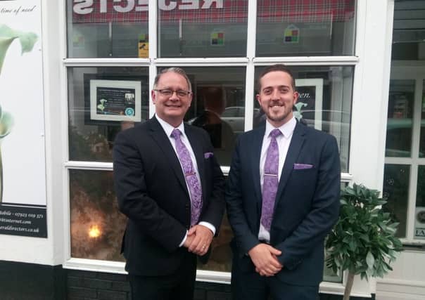 Ally Caldicott and Ian Johnston funeral directors