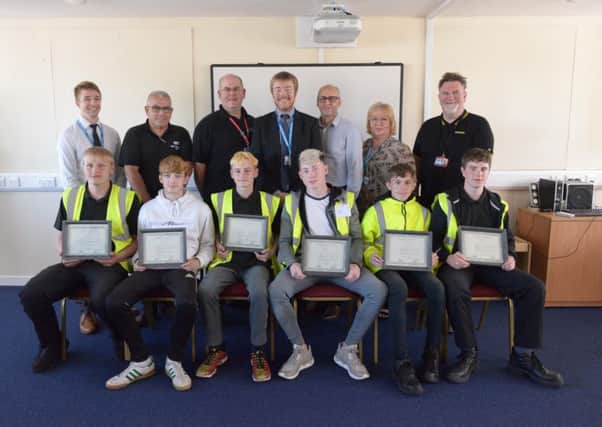 The group received awards from the Construction Academy