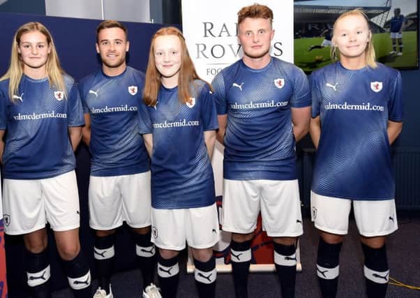 The new Raith Rovers home strip. Pictures: Fife Photo Agency.