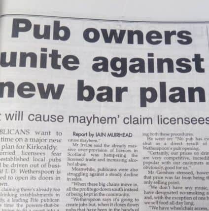 Wetherspooons bid to open new pub in Kirkcaldy - Fife Free Press 1999