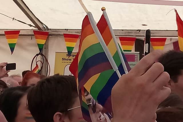 Fife Pride, in the marquee at the Town Square