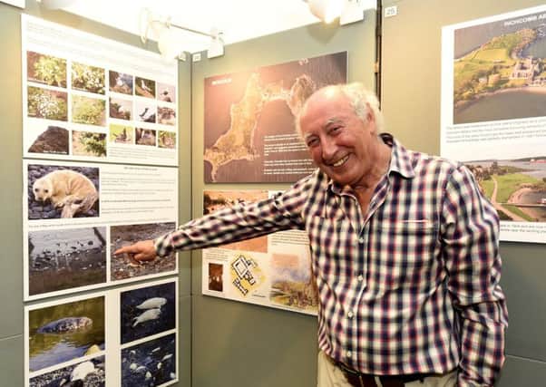 Ian Archibald points out a few highlights from the new exhibition in Burntisland. Pic: Fife Photo Agency.