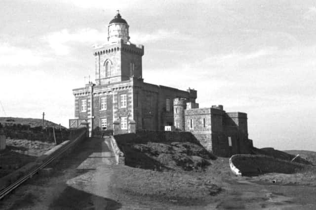 The Isle of May lighthouse in the Firth of Forth, October 1979.