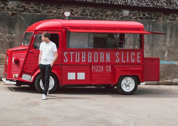 George Lorimer launched Stubborn Pizza.