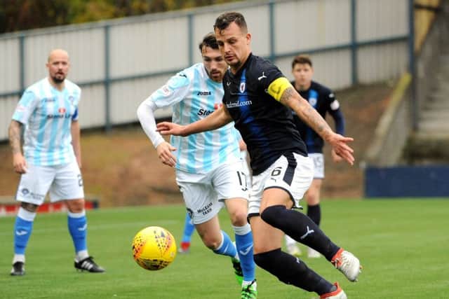 The Dundonian defender started his career with the Dark Blues aged 17. He spent seven years at Dens, making 94 appearances, before joining Raith in 2015, where he has become captain, and will make his 136th appearance on Saturday