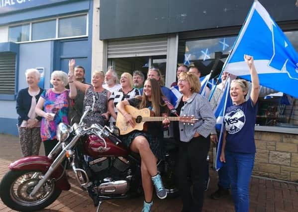 Supporters at the launch of the new YES Hub in Cardenden