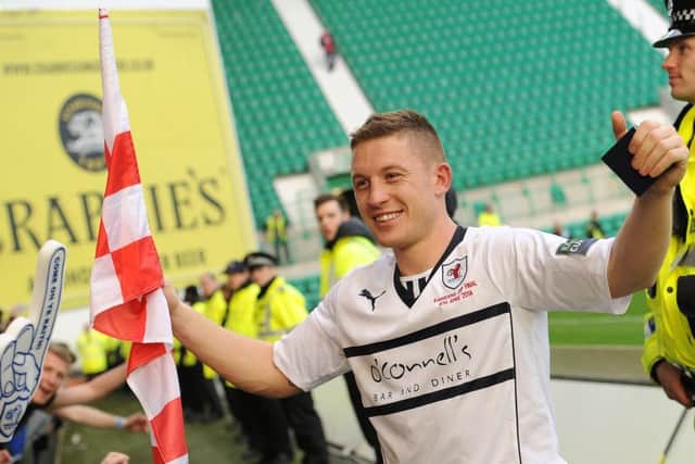 The striker scored 34 goals across two spells at Raith including his Ramsdens Cup final winner against Rangers in 2014. Spent one season at Dens Park in 2012-13, scoring five goals as the club was relegated from the Premiership.